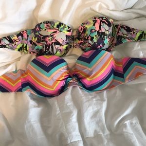 Victoria secret bando swimsuit top bundle